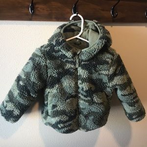 Baby Gap Sherpa camo coat